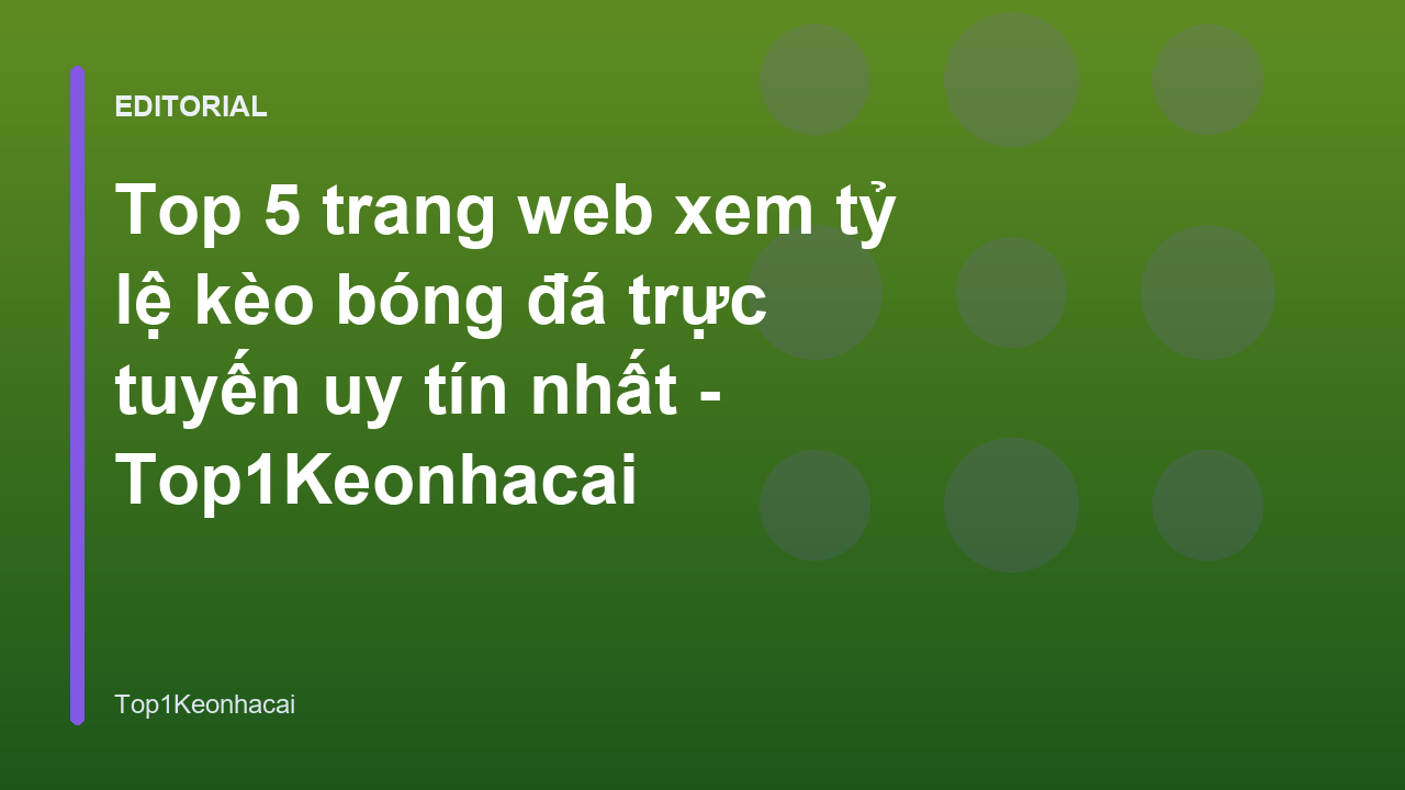 Giao diện trang web xem tỷ lệ kèo bóng đá trực tuyến